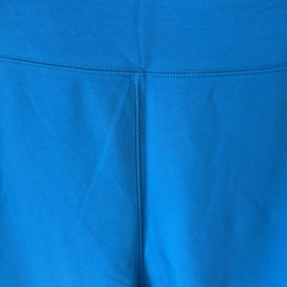 NWT T by Talbots Capri Blue Capri Leggings SZ XL no Back Pocket w Gathered Hem - Picture 8 of 11